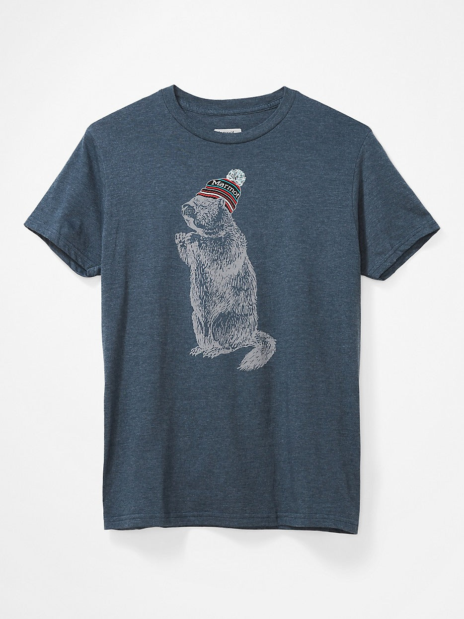 Marmot Men's Eco-Friendly Pom Pom Tee Shirt XL Grey