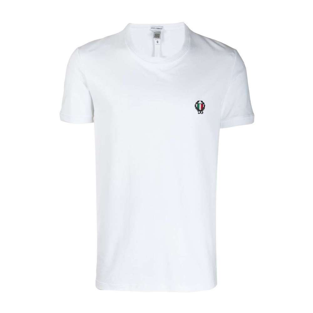 Dolce & Gabbana Mens cotton blend crewneck tee shirt medium optic white