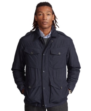 Polo Ralph Lauren Mens Nylon Utility Jacket Collection Navy Blue XS