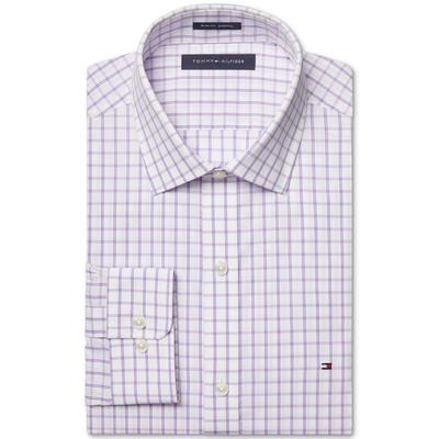 Tommy Hilfiger Men's Slim Fit Performance Dress Shirt  Pink 16 / 34-35