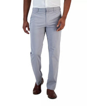 Perry Ellis Portfolio Mens Slim fit Cotton Dress Pants 36 / 30 Grey Solid