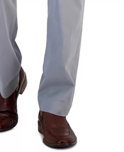 Perry Ellis Mens Slim fit Dress Pants 33 / 30 Light Grey Solid Stretch