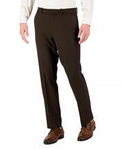 Perry Ellis Portfolio Men's Modern Fit Stretch Solid Pants Major Brown 34 x 32