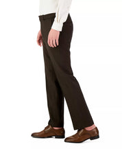 Perry Ellis Portfolio Men's Modern Fit Stretch Solid Dress Pants Brown 36 x 29