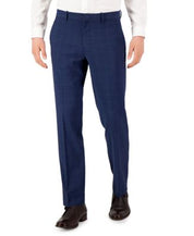 Perry Ellis Mens Modern fit Dress Pants Pants 30 / 30 Brown Plaid Stretch