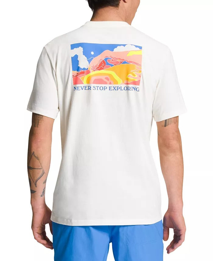 THE NORTH FACE Men's Short-Sleeve Places We Love T Shirt Small Whitee