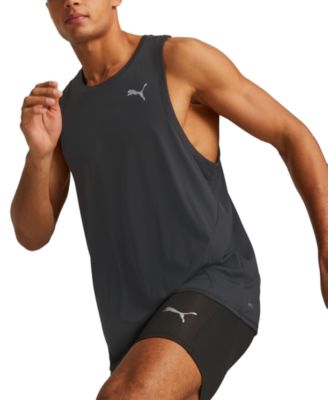 Puma Men Regular fit Sleeveless Tank Top Shirt XXL Black Solid Moisture Wicking