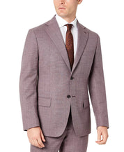 Tallia Men's Slim-Fit 42S Berry Stripe Wool Suit Jacket