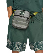 A|X ARMANI EXCHANGE Color-Pieced Crossbody Bag Green