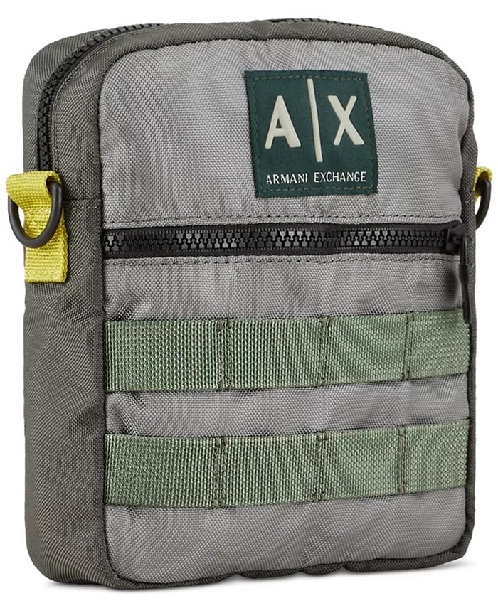 A|X ARMANI EXCHANGE Color-Pieced Crossbody Bag Green
