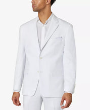 Sean John Mens Classic fit Suit Jacket Blazer 36 S White Solid