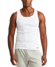 Polo Ralph Lauren Men's 5-Pack Cotton Undershirt Tank Tops Medium White