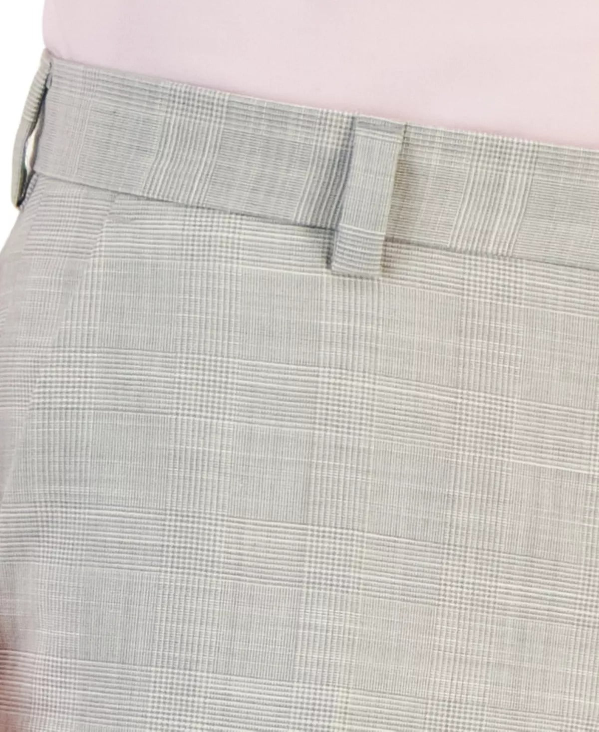 Hugo Boss Men's Modern-Fit Check-Print Superflex Dress Pants Size 38 Grey Plaid