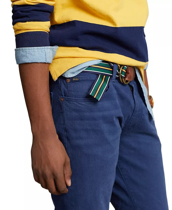 Polo Ralph Lauren Men's Varick Slim Straight Jeans 40 x 32 Light Navy Blue