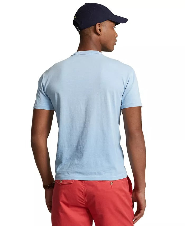 POLO RALPH LAUREN Men's Classic-Fit Jersey Graphic T Shirt Large Blue Maine