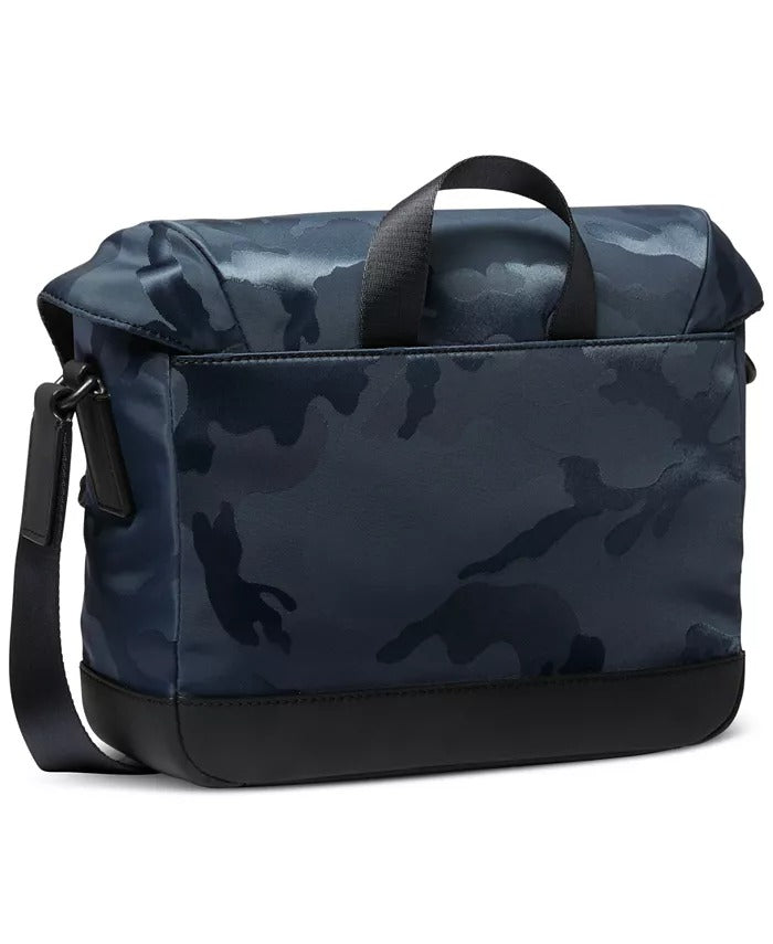 Michael Kors Men's Modern Camo Logo Bike Bag Navy Blue