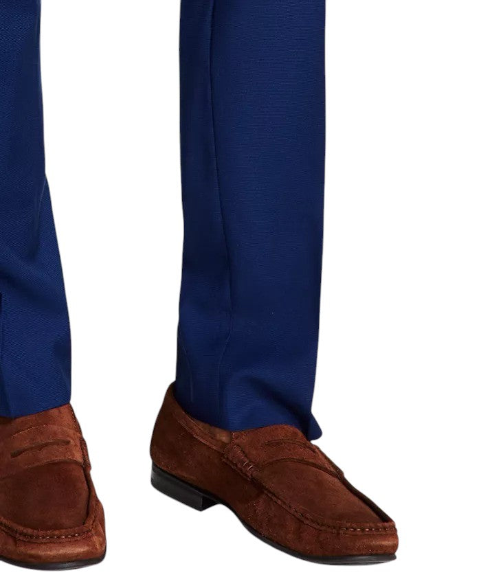 Kenneth Cole Mens Slim fit Dress Pants 38 / 29 Blue Solid