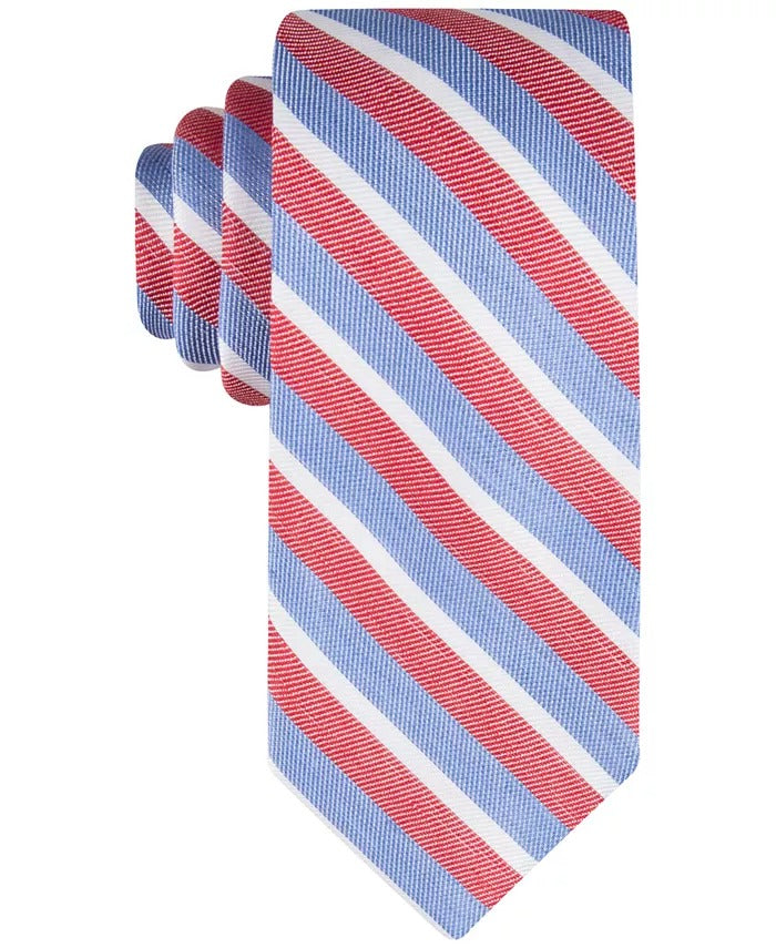 Tommy Hilfiger Mens Beach Stripe Tie Red OSFA REG