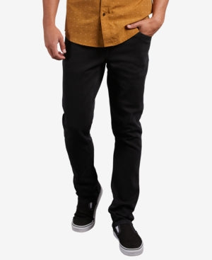 Volcom Men's Vorta Denim Black Jeans 34X30