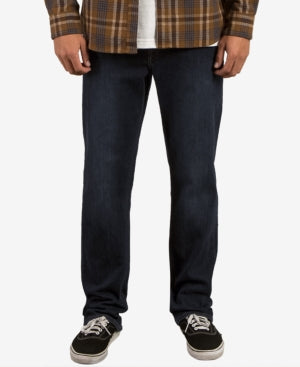 Volcom Mens Solver Denim Jeans Vintage Blue 36 x 30