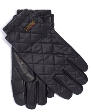Polo Ralph Lauren Men's Black Quilted Field Gloves  Large