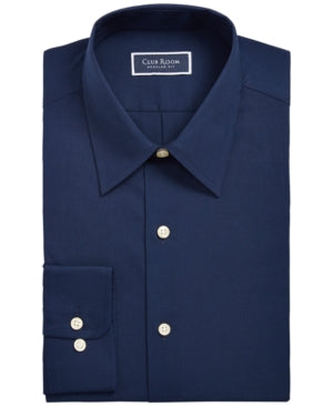 Club Room Men's Dark Blue Dress Shirt Large 16-16.5