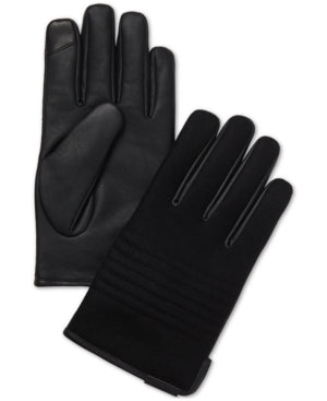 Calvin Klein Men's Melton Faux Leather Black XL