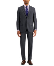 Nautica Mens Modern fit 2 Piece Suit 48 R / 43 Waist Grey Solid Stretch