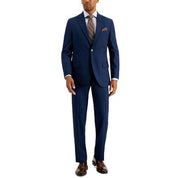 Nautica Mens Modern fit 2 Piece Suit 36 R / 30 Waist Navy Blue Birdseye