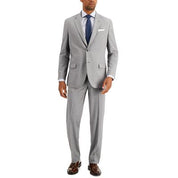 Nautica Mens Modern fit 2 Piece Suit 40 S / 34 Waist Light Grey Solid Stretch