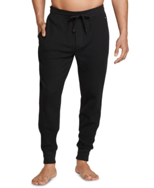 Tommy Hilfiger Men's Thermal Lounge Jogger Pajama Pants Black XXL