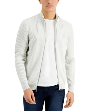 International Concepts Men's Champ Zip Sweater Whispy Grey Heather Medium
