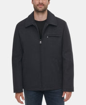 Calvin Klein Men’s Wool Hipster Jacket Coat Black Heather Small