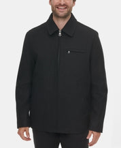 Calvin Klein Men's Wool Hipster Jacket Coat Black Medium