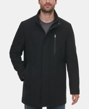 Calvin Klein Men's Classic Wool Over Coat Black Small