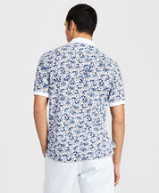 Club Room Mens Floral Prep Polo Shirt Bright White 3XL XXXL