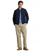 Polo Ralph Lauren Men's Full-Zip Quilted Panel Bomber Sweatshirt Jacket XL Navy