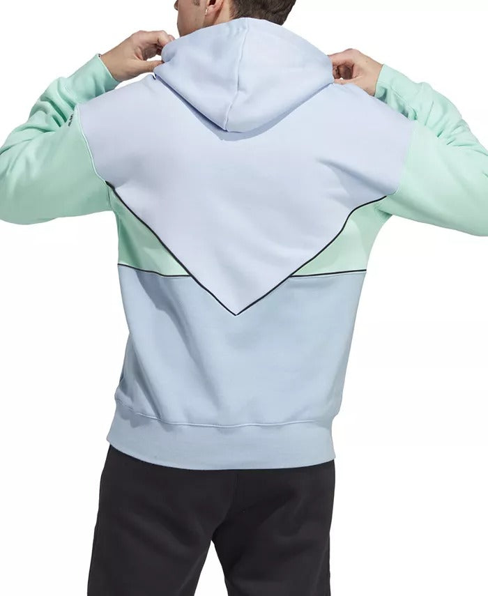 Adidas Men's Adicolor Hoodie Sweatshirt XXL Blue Dawneasy Green