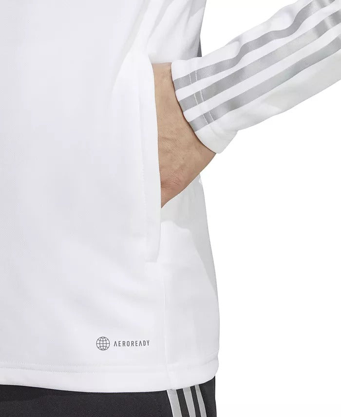 Adidas Tiro 23 Reflective Zip-Up Track Jacket White Silver XL Men's Sweatshirt