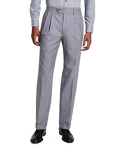 Michael Kors Mens Pleated Classic fit Dress Pants 33 / 30 Gray Solid