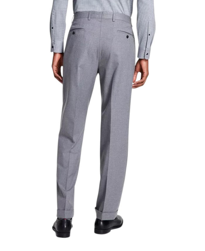 Michael Kors Mens Pleated Classic fit Dress Pants 33 / 30 Gray Solid