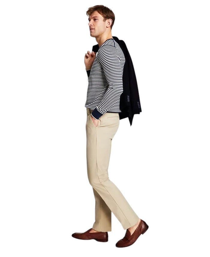 Michael Kors Mens Classic fit Cotton Dress Pants 34 / 30 Tan Beige Solid