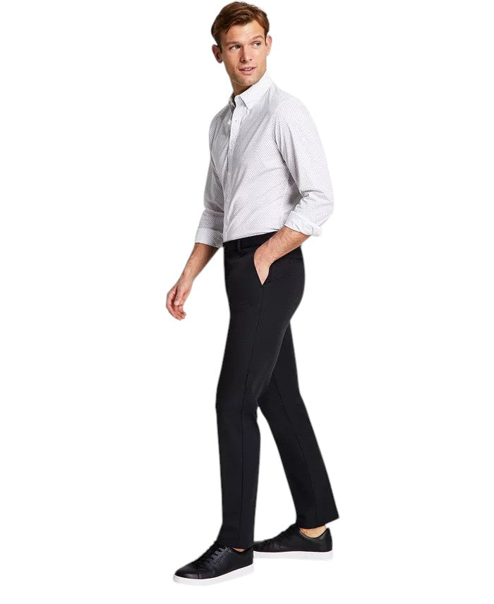 Michael Kors Mens Classic fit Cotton Dress Pants 38 / 30 Black Solid