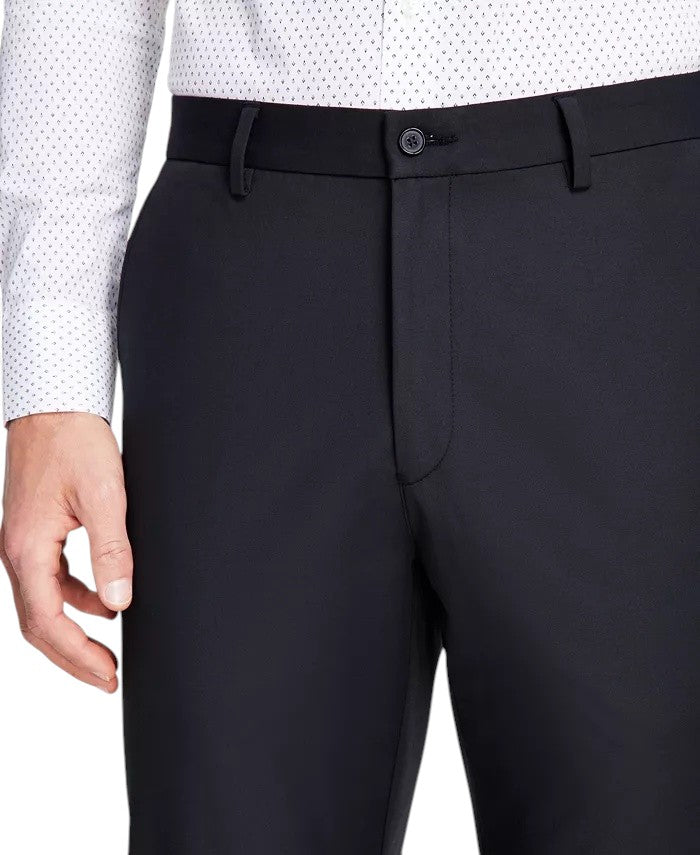 Michael Kors Mens Classic fit Cotton Dress Pants 42 / 30 Black Solid