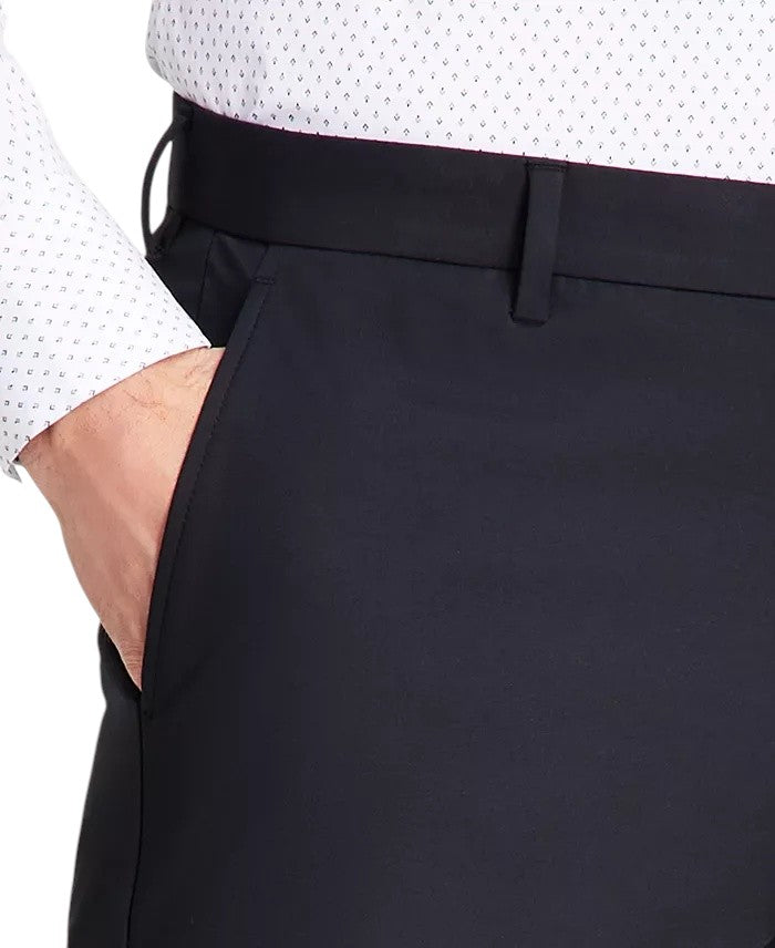 Michael Kors Mens Classic fit Cotton Dress Pants 42 / 30 Black Solid