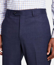 Michael Kors Men's Classic Fit Plaid Pants Navy Blue 32 x 32