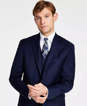 Michael Kors Mens Classic fit Wool Suit Jacket Blazer 54 R Navy Blue Stretch