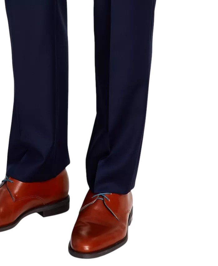 Michael Kors Mens Classic fit Wool Dress Pants 38 / 30 Navy Blue Solid
