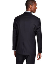 Michael Kors Mens Classic fit Wool Suit Jacket Blazer 40 L Black Solid Stretch