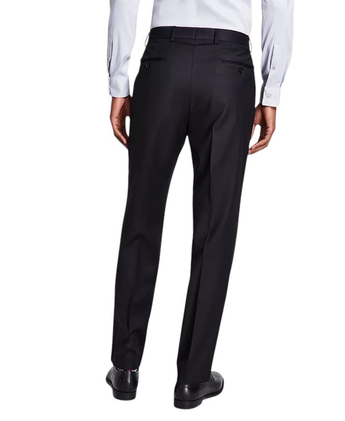 Michael Kors Mens Classic fit Wool Dress Pants 44 / 25 Black Solid